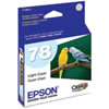 Epson T078520-S Light Cyan Ink Claria Hi-Definition Cartridge for R280,R380,RX580,RX595,RX680,Artisan