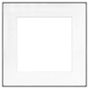 Framatic 16" x 16" Fineline Black Aluminum Frame with 11" x 11" Single Mat Opening # 40