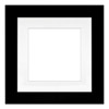 Framatic 11" x 11" Metro Black Seamless Frame with 8" x 8" Single Mat Opening # 20
