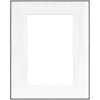 Framatic 16" x 20" Fineline Black Aluminum Frame with 10" x 15" Single Mat Opening # 52