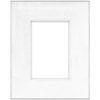 Framatic 16" x 20" Fineline Silver Aluminum Frame with 8" x 12" Shadow Mat Opening # 53