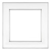 Framatic 11" x 11" Fineline Silver Aluminum Frame with 8" x 8" Shadow Mat Opening # 20