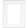 Framatic 16" x 20" Fineline Silver Aluminum Frame with 10" x 15" Single Mat Opening # 52
