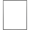 Framatic 8" x 10" Fineline Black Aluminum Frame with no mat