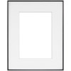Framatic 8" x 10" Fineline Black Aluminum Frame with 5" x 7" Single Mat Opening # 14