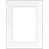 Framatic 18" x 24" Fineline Silver Aluminum Frame with 12" x 18" Shadow Mat Opening # 62