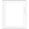 Framatic 20" x 24" Fineline Silver Aluminum Frame with 16" x 20" Single Mat Opening # 67