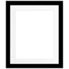Framatic 20" x 24" Metro Black Seamless Frame with 16" x 20" Single Mat Opening # 67
