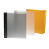 Lost Luggage 8.5" x 11" x 1" Presence P Grey Polypropylene Light Series 3 Ring Binder