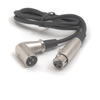 HOSA XLR F to XLR M Right Angle 5' Professional Audio Cable