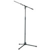 K & M 210/9-Black Mic Stand 201 A/2 w/ 211/1 Telescopic Boom Arm