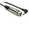 HOSA XLR (F) to 3.5mm Stereo Plug 1ft