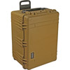 Pelican 1660 Tan with Foam w/Retractable Handle & Wheels