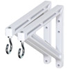 Draper 227214 10"/14" Non-Adjustable Brackets, White
