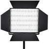 LED Go LG-900S LED Light 5600K with V Mount, Barndoors, Diffuser, DC Adapter, 3200K & Green Min