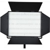 LED Go LG-1200S LED Light 5600K with V Mount, Barndoors, Diffuser, DC Adapter, 3200K and Green M