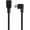 Tether Tools TetherPro Mini B USB 2.0 Left Angle Cable Adapter BLK 12"