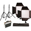 LED Go 2 x LG-600S LED Lights 5600K with 2x Mantis Light Stands, Stand Bag and Hard Case