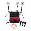 Rotolight Neo 3 LED Light Kit with Hard Roller Case, 3 x Light Stands, 3 x Pro Ball Heads