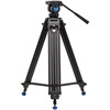 Benro Aluminum Dual Tube 3 section Video Tripod Kit with K5 Video Head and Bag KH25N