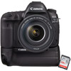 Canon EOS 5D Mark IV DSLR Body with Battery Grip and 128GB Memory Card