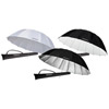 Westcott 7' Umbrella Bundle: (1) - 7' Diffusion, (1) - 7' Soft Silver And (1) - 7' White/Black