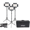 LED Go 3 x LG-B560CII LED Light Bi-Color with 3 x Stands 3 x AC Power Supply, 3 x Battery/Charger, Case