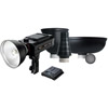 SMDV BRiHT-360 TTL With Honeycomb Grid,Tele Reflector, Beauty Dish,Lithium-Ion Battery&Snoot