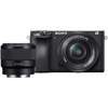 Sony Alpha A6500 Mirrorless Black Kit w/ SEL 16-50mm PZ & SEL FE 50mm f/1.8 Lenses