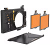 Bright Tangerine Misfit Kit 1: 4" x 5.65" 2-Stage Matte Box Top Flag & Mounts, 114 mm Clamp Attachment, 2 tray