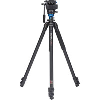 A2573FS4 Aluminum Video Tripod Kit - Single Legs with S4 Video Head and Bag