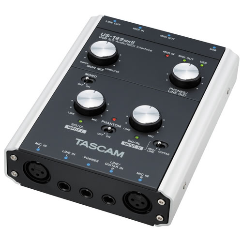 Tascam USB 2.0 Audio Interface (2)XLR Microphone Inputs with Phantom
