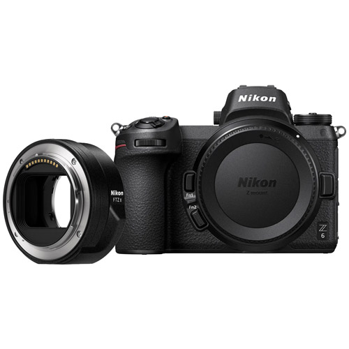 Nikon Z6 Mirrorless Body w/ NIKKOR FTZ Mount Adapter