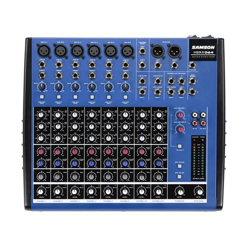 Samson MDR1064 10ch Mixer with 6 XLR Inputs Audio Mixers Vistek