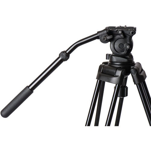 EImage FC270A Video Tripod Kit With Dual Tube Tripod, 75mm Bowl, and